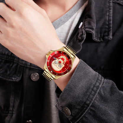 Orologio con teschio Skull Gold red 3D