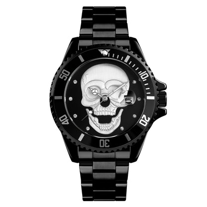 Orologio con teschio Skull All Black 3D