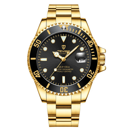 Orologio Automatico uomo mod. Submariner Gold Black