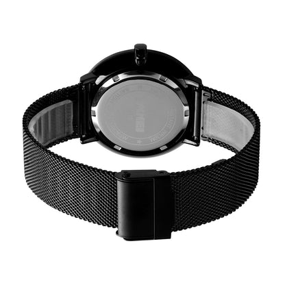 Orologio minimal ultraleggero ultrasottile black Blu