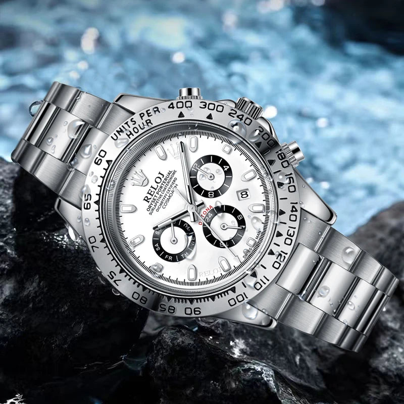 Orologio uomo cronografo multifunzione