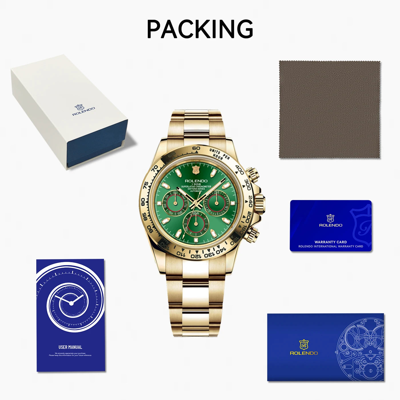 Orologio automatico uomo Daytona Style lunetta ceramica