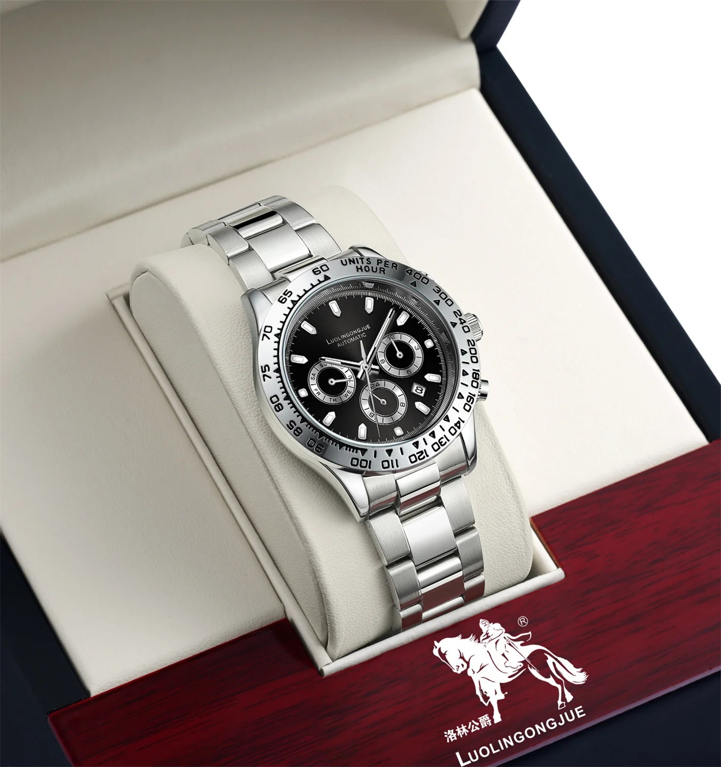 Orologio uomo cronografo multifunzione