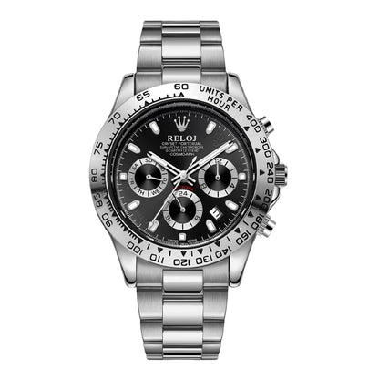 Orologio uomo cronografo multifunzione Black