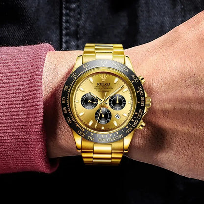 Orologio uomo cronografo multifunzione