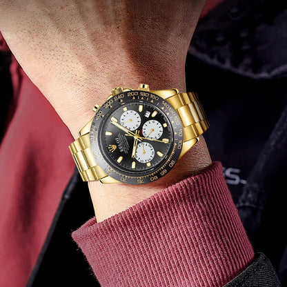 Orologio uomo cronografo multifunzione