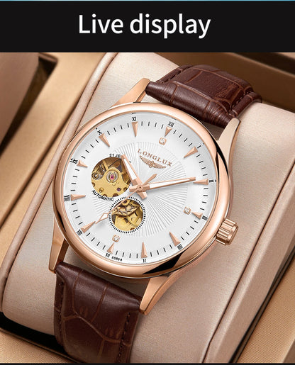 Orologio automatico meccanico elegante uomo