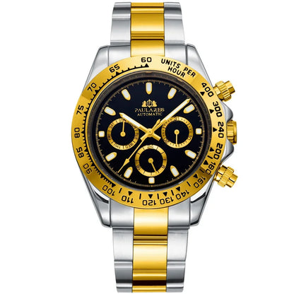 Orologio Automatico cronografo uomo Half-G Black