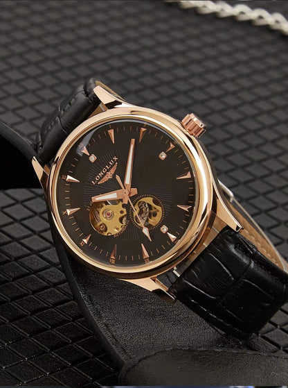 Orologio automatico meccanico elegante uomo