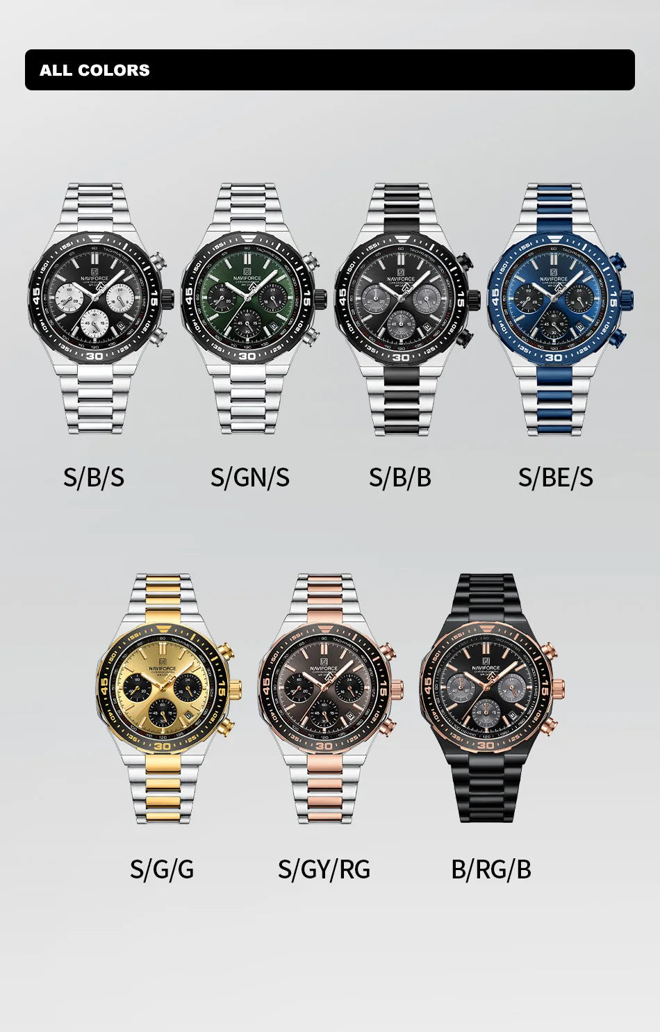 Orologio Naviforce cronografo uomo al quarzo