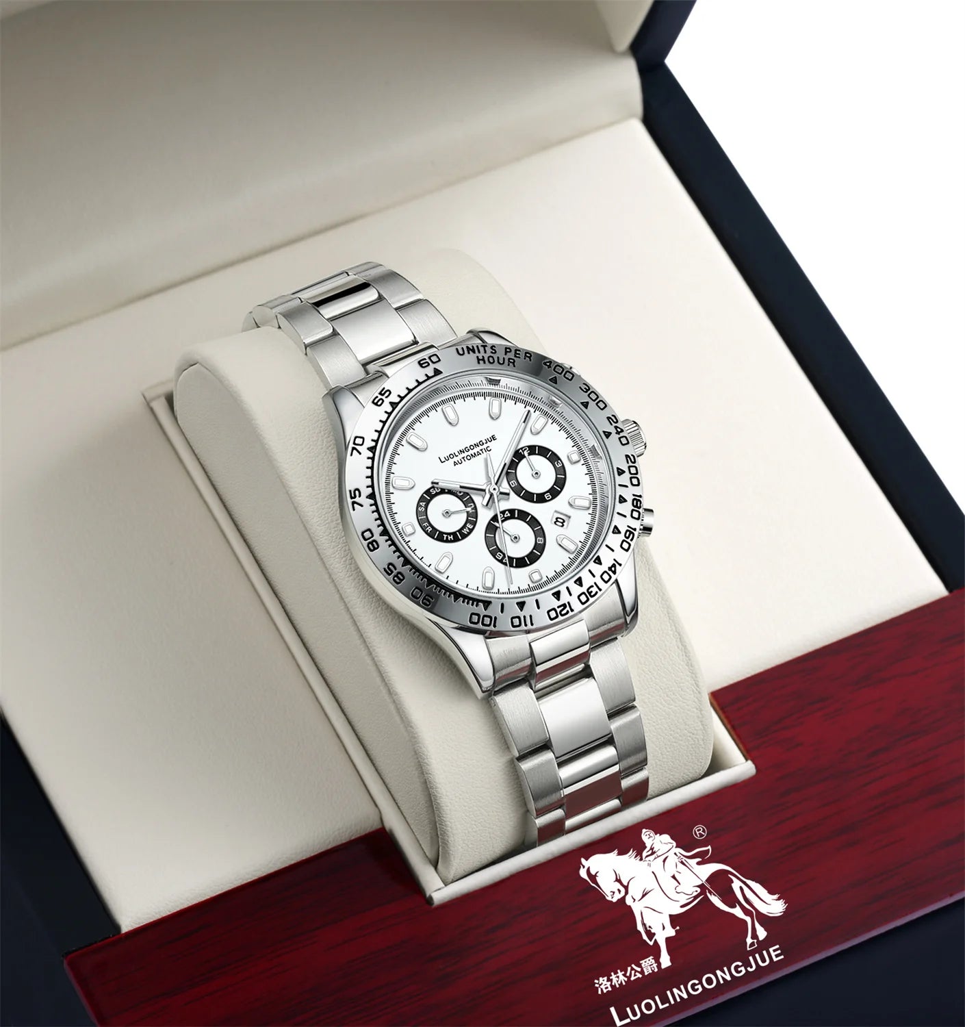 Orologio uomo cronografo multifunzione