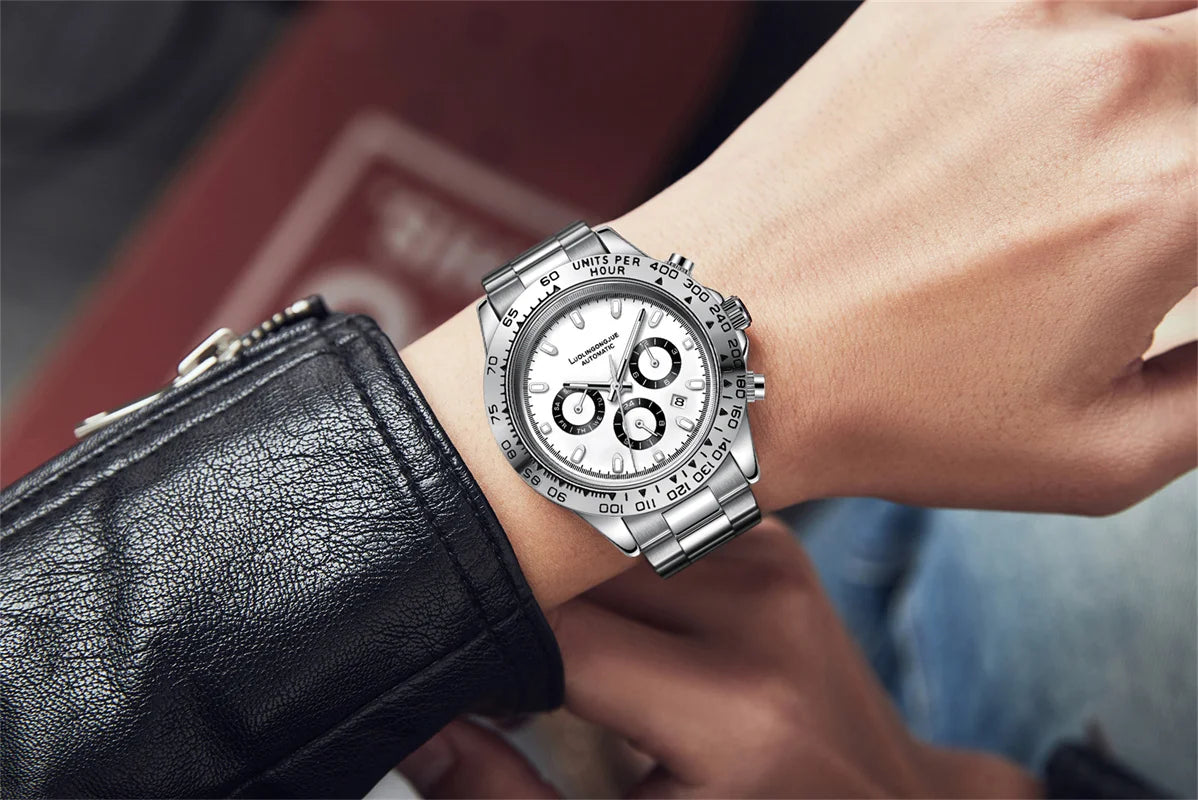 Orologio uomo cronografo multifunzione