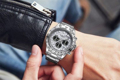 Orologio uomo cronografo multifunzione