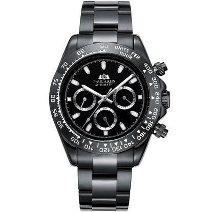 Orologio Automatico cronografo uomo Black Black