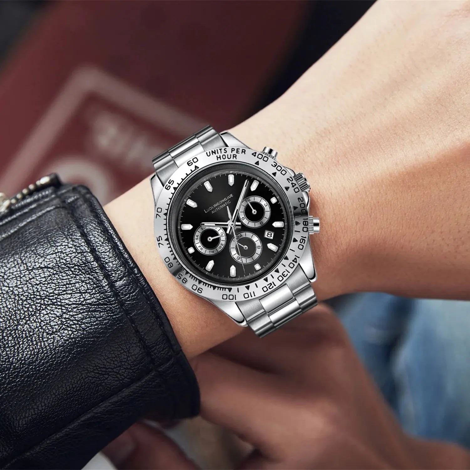 Orologio uomo cronografo multifunzione