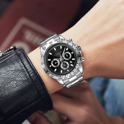 Orologio uomo cronografo multifunzione