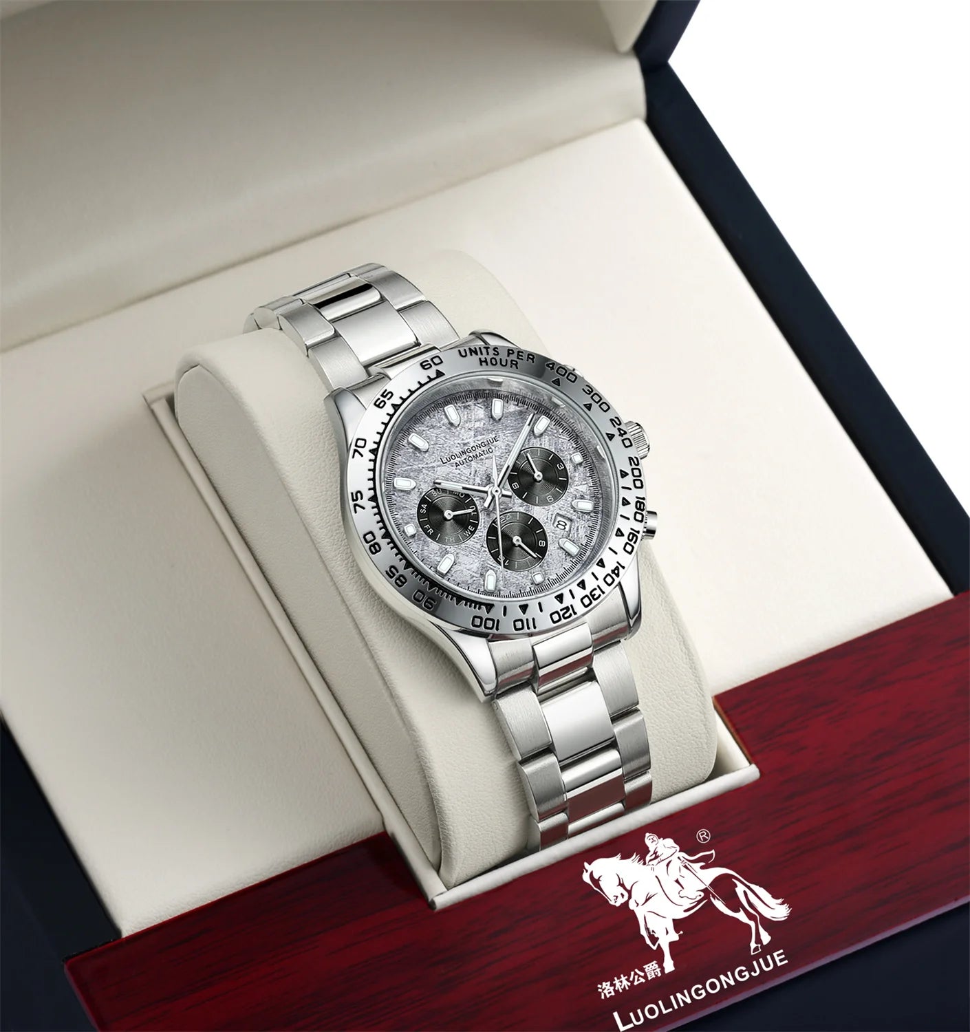 Orologio uomo cronografo multifunzione