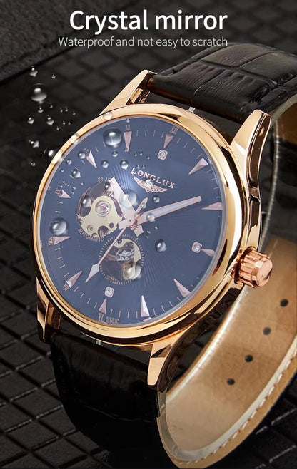 Orologio automatico meccanico elegante uomo