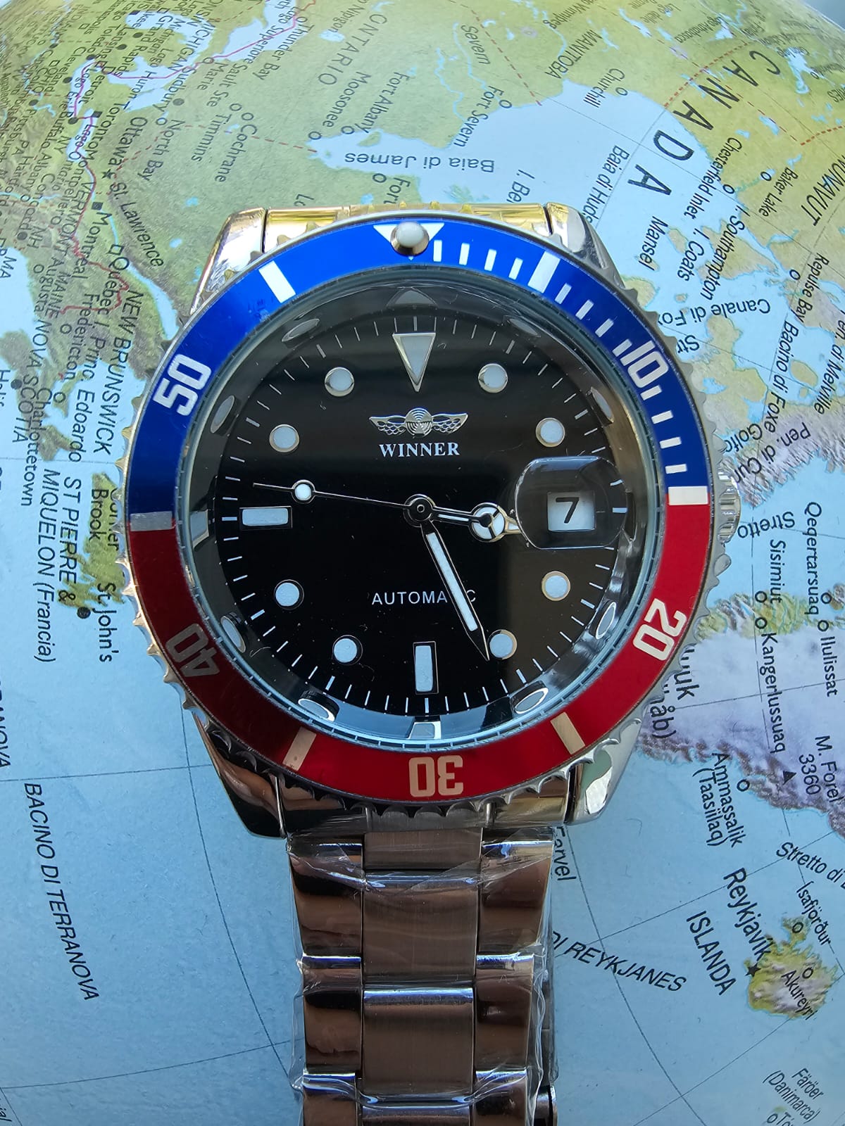 Orologio uomo automatico meccanico mod. Gmt