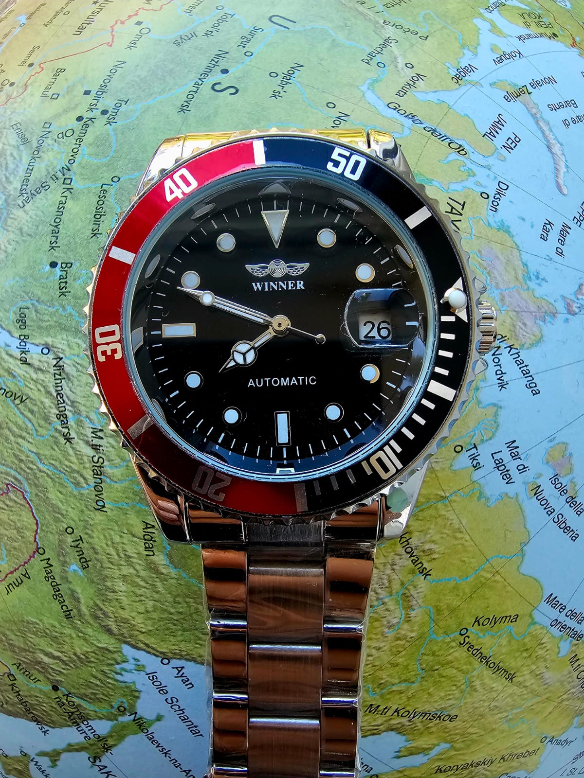 Orologio uomo automatico meccanico mod. Gmt